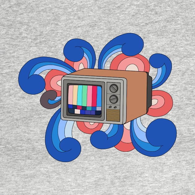 Vintage TV Doodle by Josh Diaz Villegas